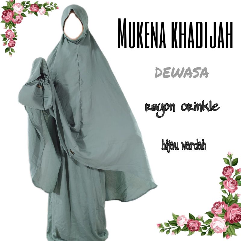 Mukena Khadijah Rayon Crinkle Putusan DewasaTerlaris Termurah SN
