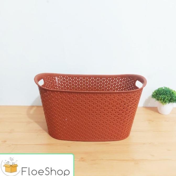 {{{{{{] Keranjang Baju Pakaian / Rigen Oval Besar