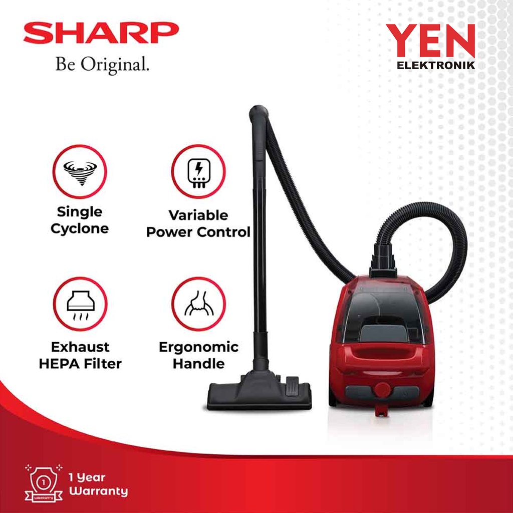 Sharp Vacuum Cleaner EC-NS18-BK Red 450 Watt