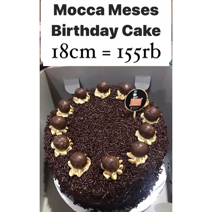 

Promo Mocca Meses Bday Cake. Topper Blm Trmasuk. Pake Instant