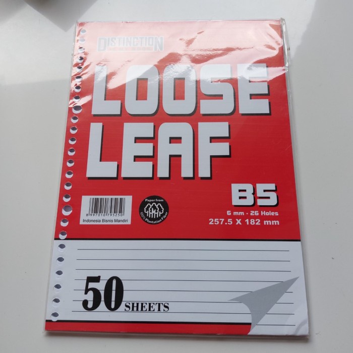 

Isi Loose Leaf B5 50 Garis - 1 Pack Isi 50 Lembar