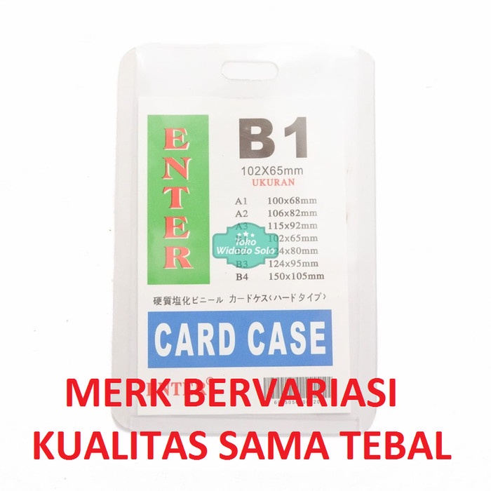 

Plastik ID Card Case B1 Name Card Name Tag Portrait 1 Buah