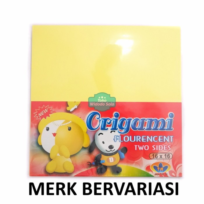 

Kertas Lipat 2 Sisi 16x16cm Origami Fluorencent 1 Pack