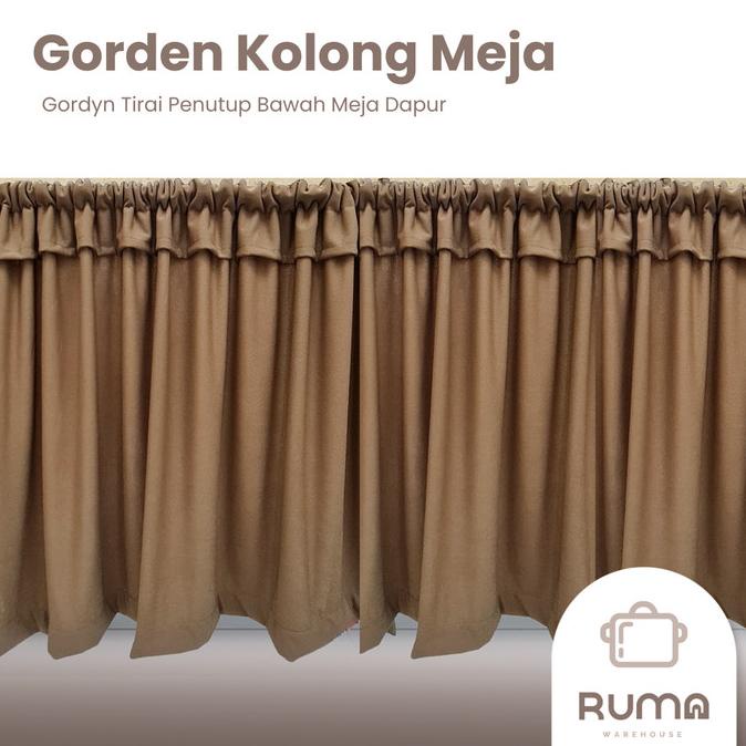 *:*:*:*:*] GORDEN Kolong Meja Dapur Gordyn Tirai Penutup Bawah Meja Dapur