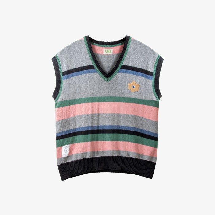 Tome Ame - Maru Striped Vest