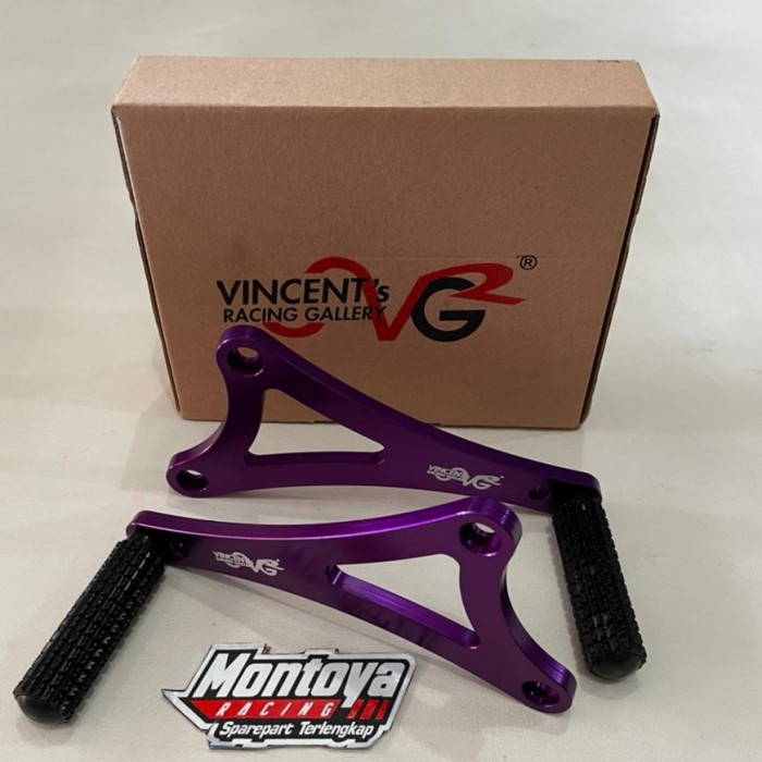 Footstep underbone Mio drag VRG Ungu