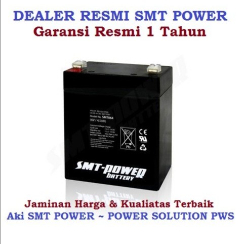 BATTERY 6V 4,5 AMPER EMERGENCY LAMP / AKI KERING LAMPU BATERAI 6V 4.5A