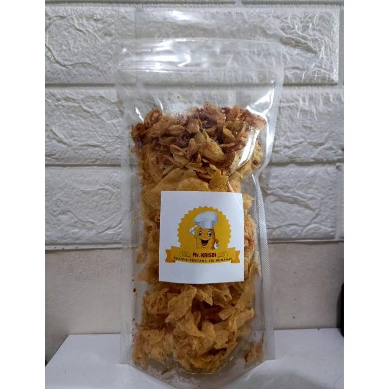 

Terjangkau Keripik Kentang Ebi Bawang Goreng Homemade 200 gram