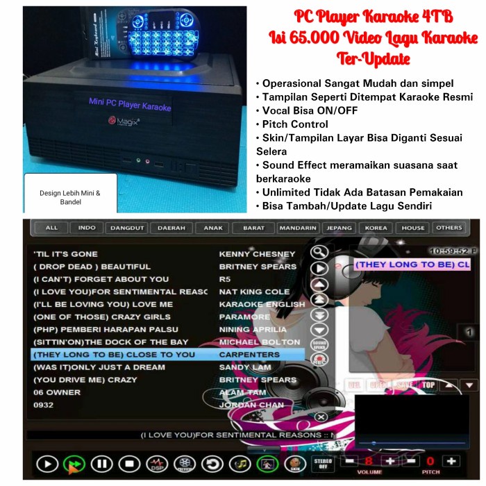 {NurulShop} MINI PC KARAOKE PLAYER 4TB TERUPDATE Limited