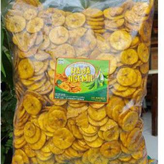 

Ready Keripik pisang koin kemasan 1kilo