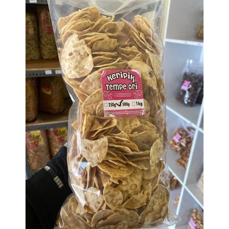 

Baru Keripik tempe ori kemasan repack 1kg