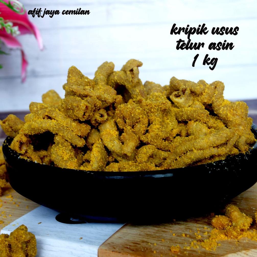 

Keripik usus ayam super rasa telur asin kiloan 1 kg afif jaya cemilan Best Seller