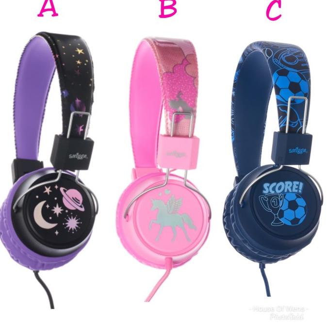 Smiggle Fold Up Headphone - Smiggle Lunar Headphone With Microphone Terbaik