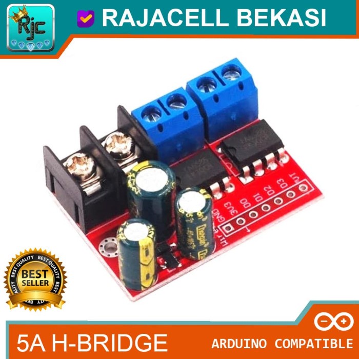 Driver Motor Dc Dual Bridge 5A 3-14V Compatible L298N L293D Arduino