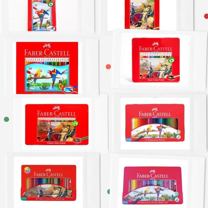 

BARANG TERBARU !!! FABER CASTELL CLASSIC WATERCOLOR PENCIL TIN CASE PENSIL WARNA KALENG - TERLARIS