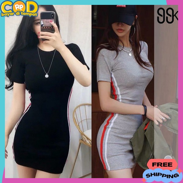 Termurah Gaum Dreas Kasual Kondangan Baju Kondangan Wanita Korea Baju Pesta Dres Wanita Baru Lengan 