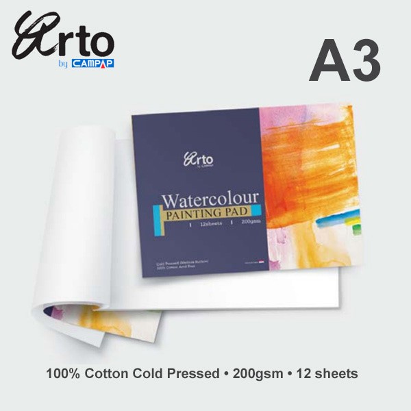 

Arto A3 Water Colour Paper Pad 200gsm - Cotton