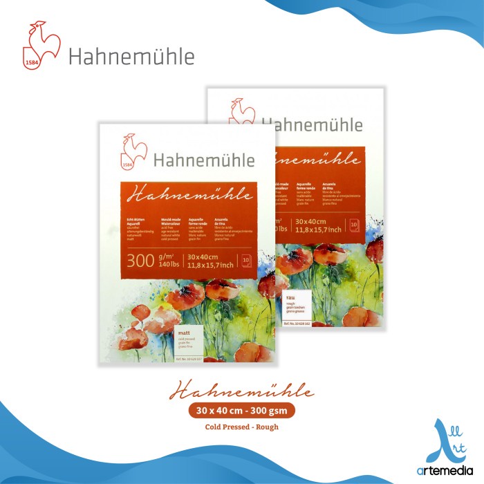 

Kertas Cat Air Hahnemuhle 300 30x40cm Watercolor Paper Blocks