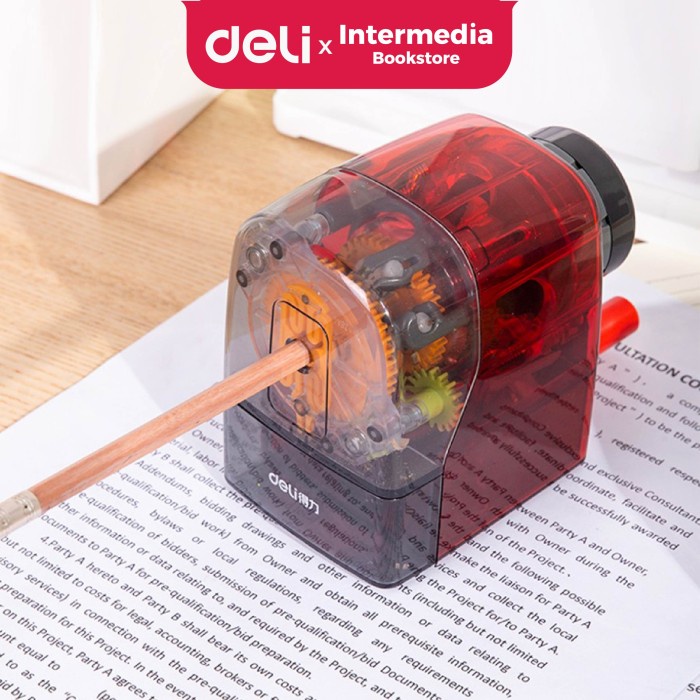 

Deli ER10800 Rautan Putar Pensil Transparan 8mm Pisau ekstra tajam 2