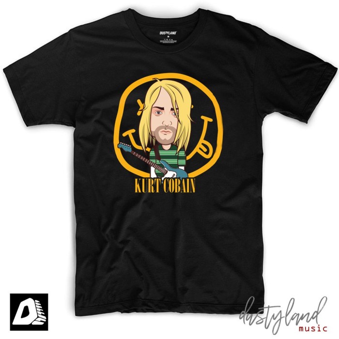 Kaos Band KURT COBAIN - NIRVANA CARICATURE