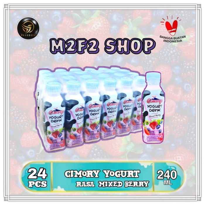 

Yogurt Cimory Drink Mixed Berry - 240 ml (Harga Karton)