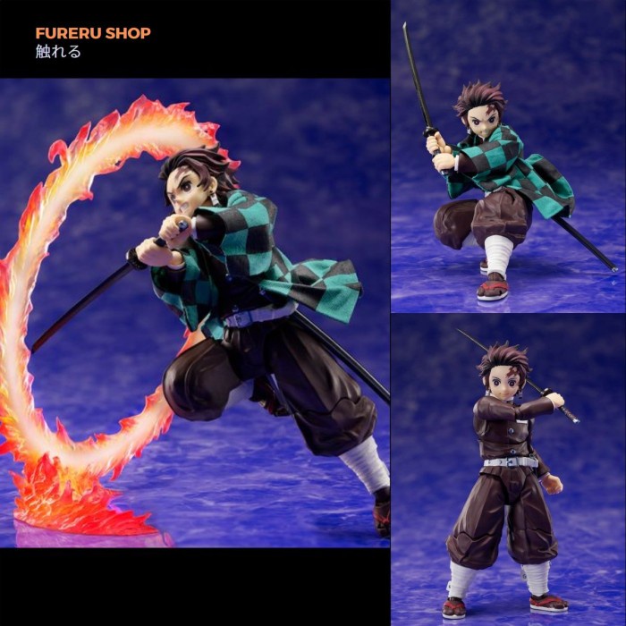 ✨New Demon Slayer Buzzmod. Tanjirou Kamado 1/12 Scale Action Figure Terbaru