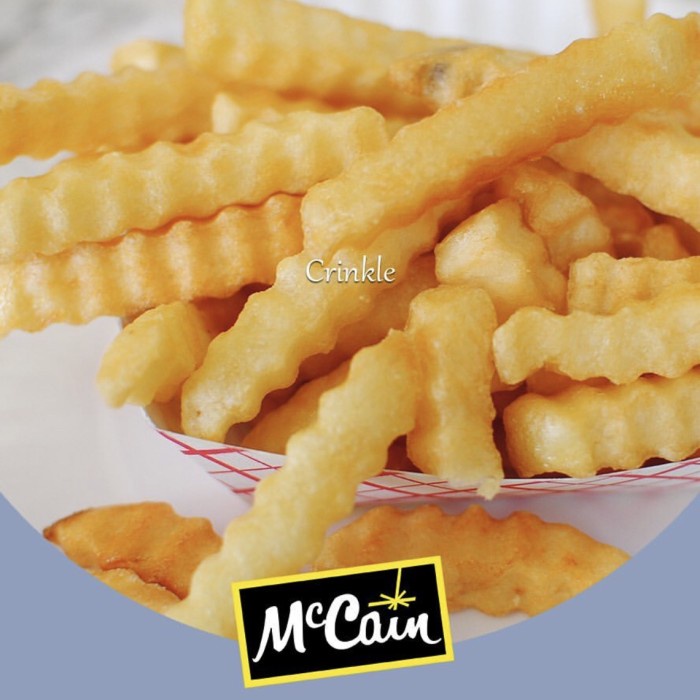 

McCain Caterpak Crinkle French Fries / Kentang Goreng Gerigi 2,5kg