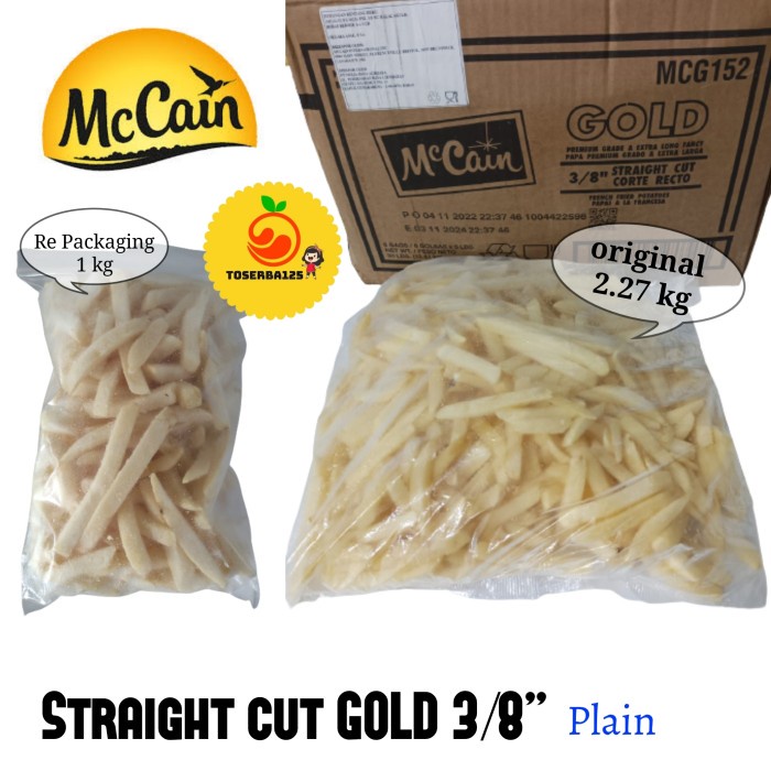 

Kentang import frozen mc cain straight cut 3/8" GOLD - TOSERBA125