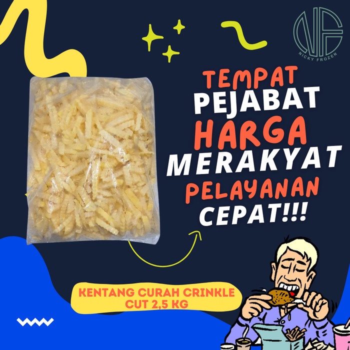 

KENTANG CURAH CRINCKLE CUT 2, 5 KG