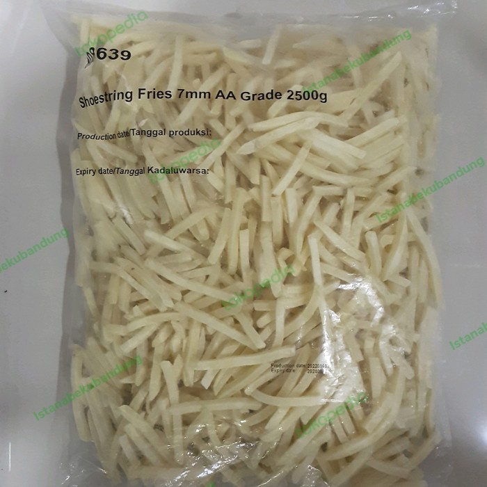 

Aviko Shoestring Curah 2,5Kg / Kentang Beku Iris Kecil