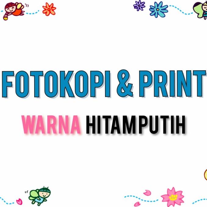 

BARANG TERBARU !!! FOTOKOPI PRINT CETAK HITAM PUTIH WARNA - TERLARIS