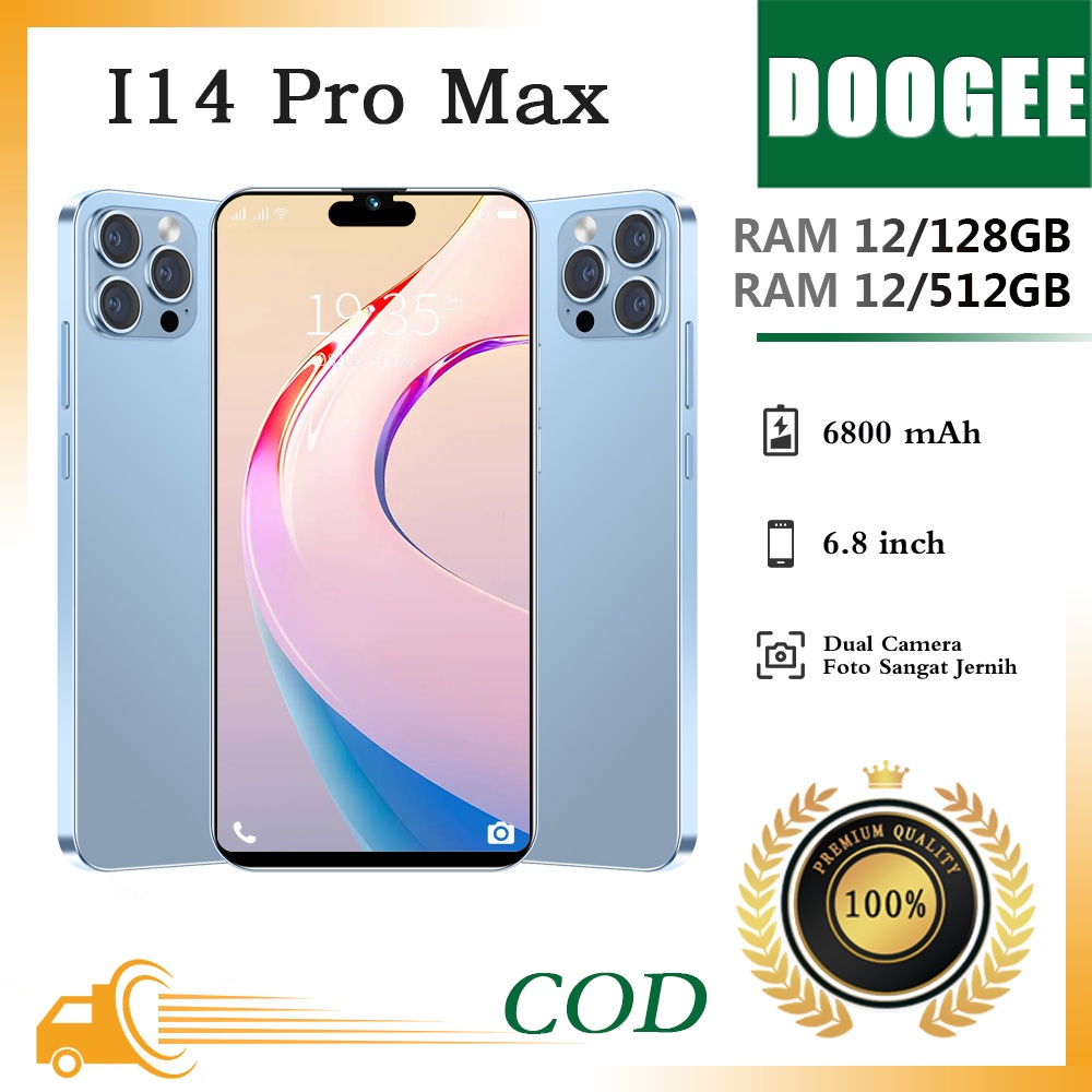 【Sangat dipuji】Hp murah hot Phone i14 Pro Maxs 5G 7.5lnch 12GB RAM+512GB Handphone ROM Smartphone CO