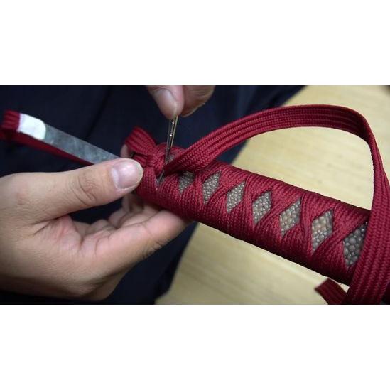 Service dan Upgrade Tsuka-Ito Tsukamaki dan Samegawa Samurai Katana Shinken Iaito Iaido Iaijutsu Ken