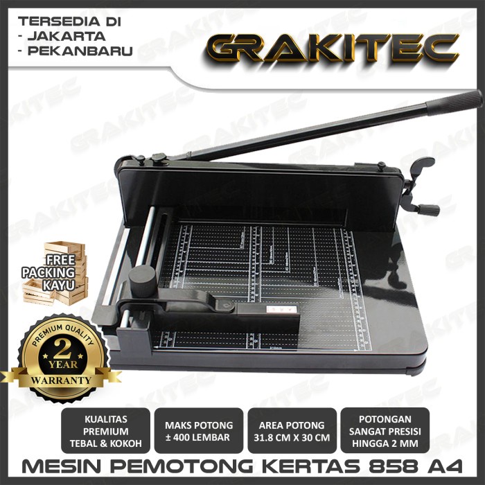 

Promo Mesin Pemotong Kertas 1 Rim A4 858 Grakitec Terbaru