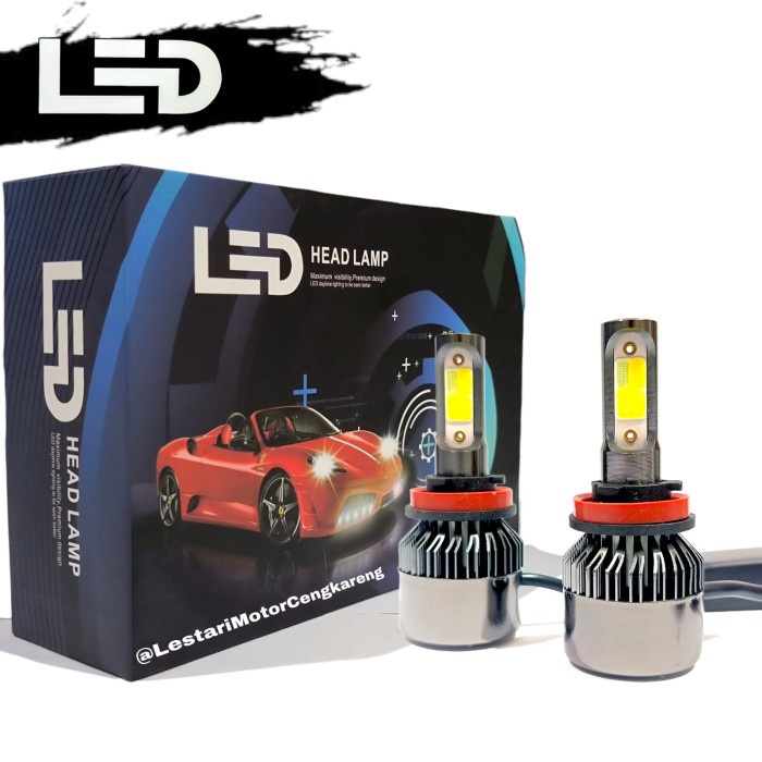 Terlaris Lampu Led Foglamp 3 Warna H11 H16 H18 Garansi Mode Strobo