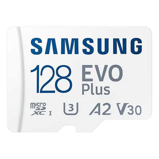 MicroSDXC EVO Plus U3 V30 A2 (130MB/s) with Adaptor