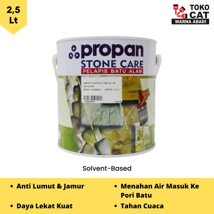 Promo Cat Batu Propan Stone Care Gloss 2.5 Liter