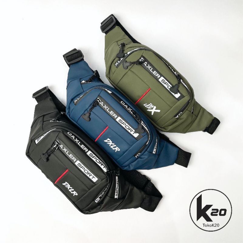 Tas Waistbag Pria Slempang Outdoor Sport Tas Sabuk Pria Waterproof - DX 1324