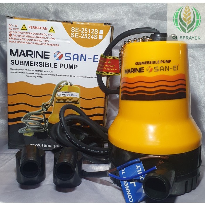 SUBMERSIBLE PUMP(DC)/POMPA CELUP|POMPA AIR KAPAL(DC) MARINE SAN-EI - 24V