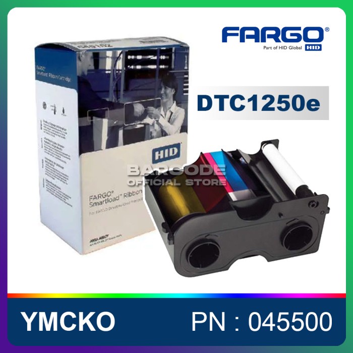 

RIBBON COLOR FARGO DTC 1250 - DTC1250E - DTC1250 E PN : 45500 YMCKO