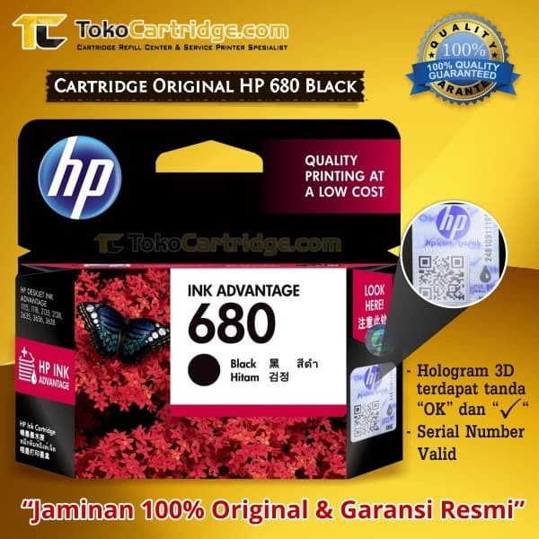 

CARTRIDGE HP 680 BLACK TINTA PRINTER HP 1115 2135 3635 2676 3835 4535