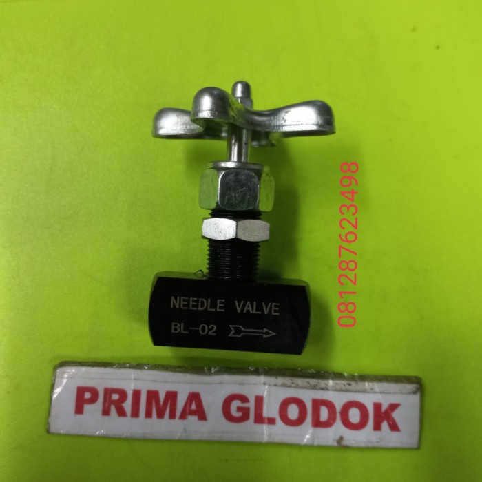 Needle valve hydraulic 1/4"/needle valve besi 1/4/stop kran hydraulic