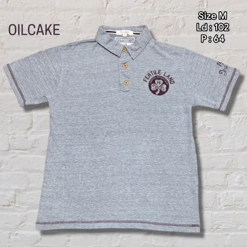 Kaos Polo Shirt Oilcake Velvet Selvedge   Second Preloved