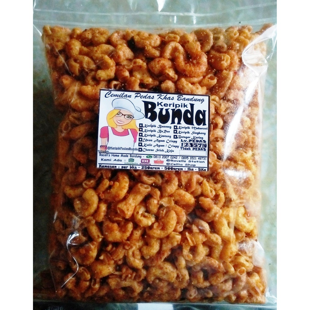 

Keripik Makaroni Pedas Bunda Daun Jeruk 1Kg Non COD