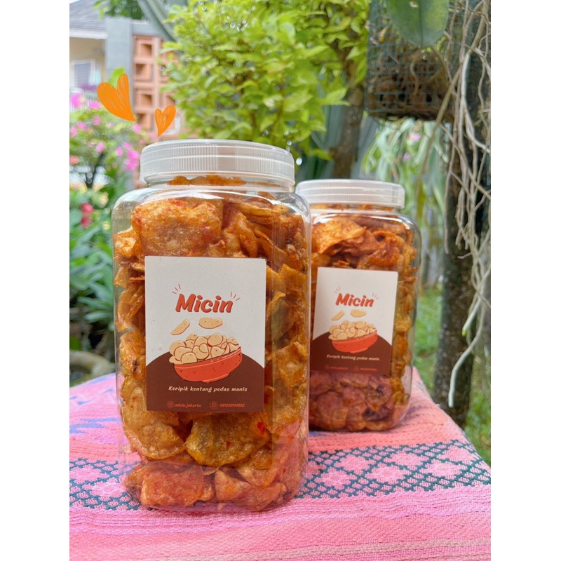 

Keripik kentang pedas manis 450 gram Non COD