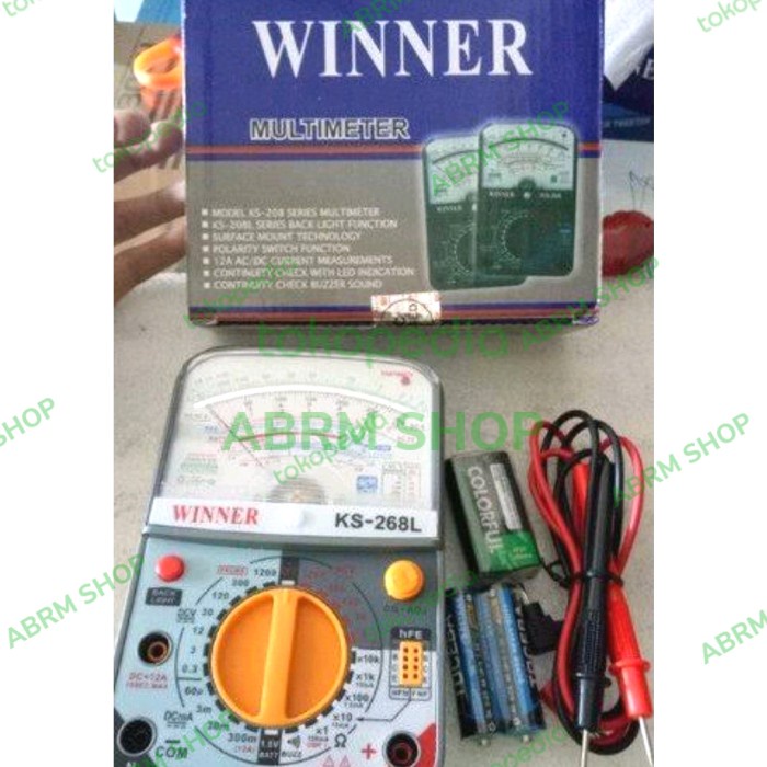 Ready Winner Ks-268L Multimeter Multitester Avometer Analog Ks268L Winner