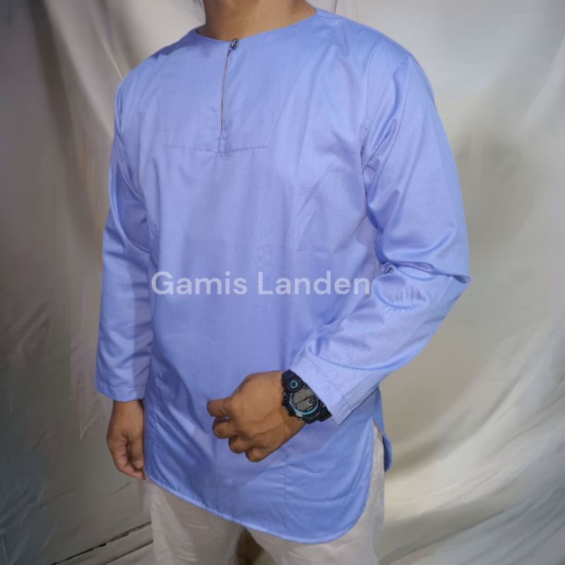 Baju Koko Kurta Kusnadi Non Kerah Toyobo Fodu