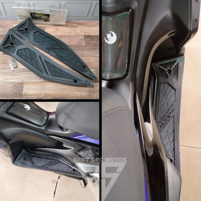 BORDES KARPET PIJAKAN KAKI AEROX 155 OLD 2017 2018 2019 2020 CARBON