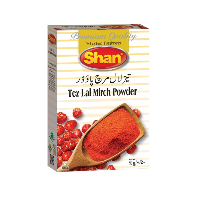 

best produk] SHAN TEZ LAL MIRCH POWDER 48GR