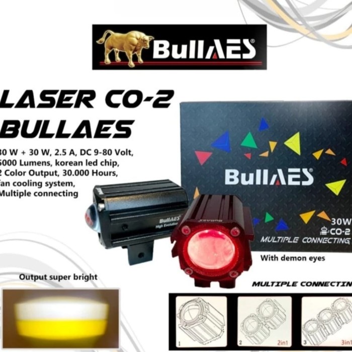 Bullaes Lampu Tembak Co-2 Multiple Connecting 30 Watt